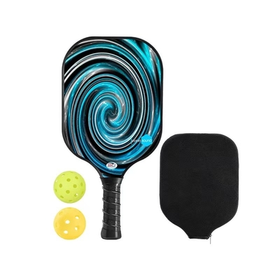 Ελαφρύς βάρος ανθεκτικός καρτονιού ίνες pickleball κουπί σετ από 4 με μπάλες και θήκη μεταφοράς