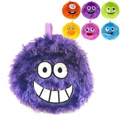 Unisex 6 &quot;Purple Furry Monster Plush Round Ball Stuffed Animal Toy Alien PVC Εσωτερικό υλικό μπάλας