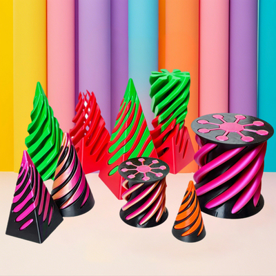 3D τυπωμένο Fidget Toy πλαστικό Pla Σπειροειδής πυραμίδα Κωνός Αδύνατον Fidget Κωνός για Unisex