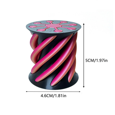 3D τυπωμένο Fidget Toy πλαστικό Pla Σπειροειδής πυραμίδα Κωνός Αδύνατον Fidget Κωνός για Unisex
