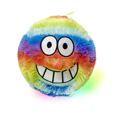 Εσωτερική μπάλα υλικό PVC Plush Rainbow Face Fur μπάλα μασκότ για τις εξατομικευμένες απαιτήσεις
