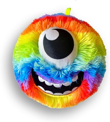Εσωτερική μπάλα υλικό PVC Plush Rainbow Face Fur μπάλα μασκότ για τις εξατομικευμένες απαιτήσεις