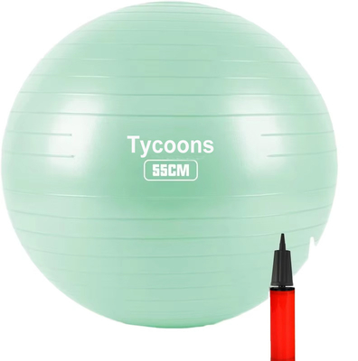 Availalbe OEM 55cm PVC Anti-Burst Gym Exercise Yoga Ball με αντλία αέρα και πολύχρωμο