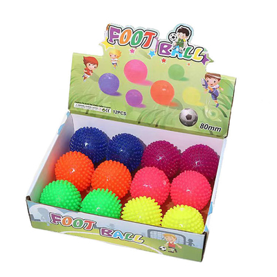 Ρούμπα TPR Flashing Spikey αναπηδώντας Yoyo παιχνίδι μπάλα σε πολλαπλά χρώματα Υπέροχο για την ανακούφιση από το άγχος