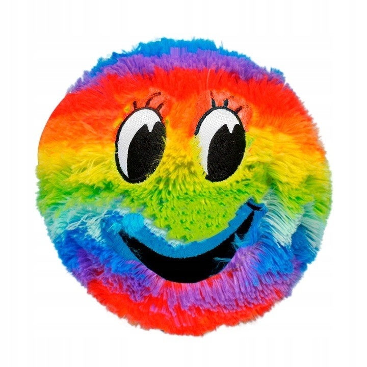 Εσωτερική μπάλα υλικό PVC Plush Rainbow Face Fur μπάλα μασκότ για τις εξατομικευμένες απαιτήσεις