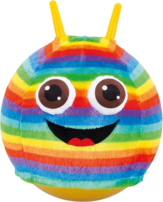 Εξωτερική διασκέδαση Βασική Unisex Jumping Ball με Fluffy Plush Cover και Rainbow Design