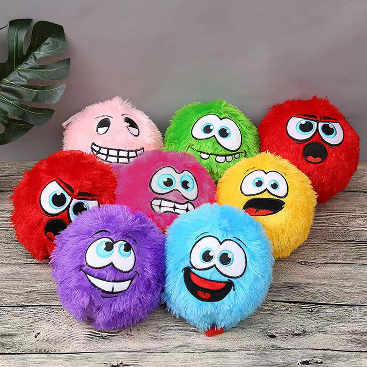 Ειδικά μεγάλα 12 ιντσών Fuzzy Plush Ball Style φουσκωτά παιχνίδια εσωτερική μπάλα υλικό PVC